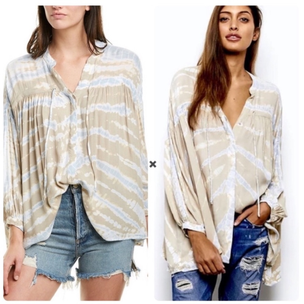 You g fabulous and broke boho tie front blouse. NWOT - Picture 2 of 3